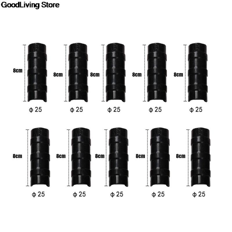Serre-joint en plastique pour tube PVC, 10 pièces, noir: N25