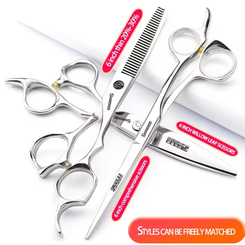 Professionelles Haarschneidescheren-einstellen, Friseurscheren, exklusive Friseur-Friseurscheren, 5,5/6/6,5-Zoll-Schneidwerkzeuge: Beige