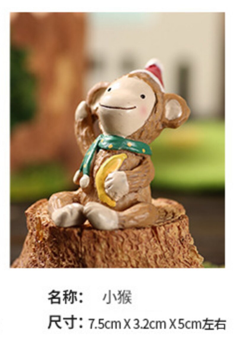 1pc akvaariokoristeet akvaariokoristeet hartsi joulukoristeet käsityöt lumiukko peura joulupukki eläinhahmo: 003