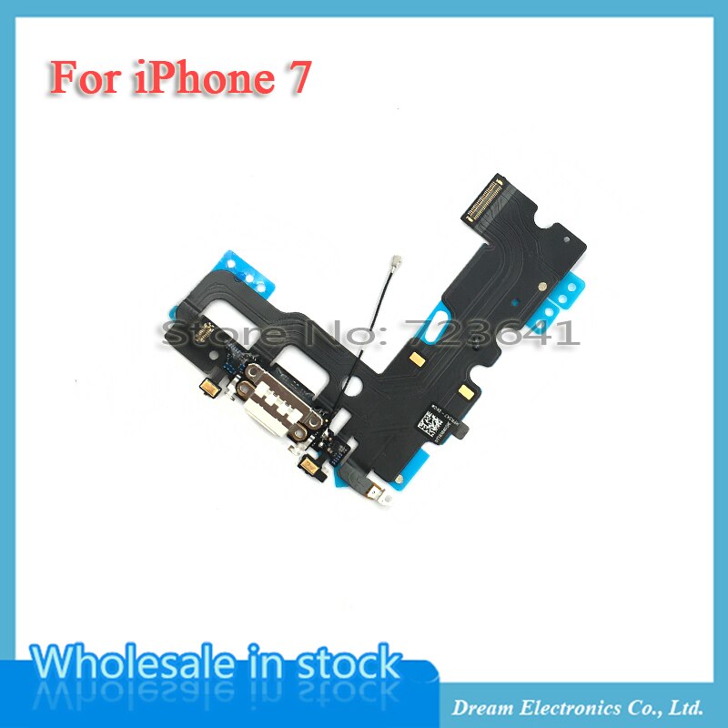 MXHOBIC 10 teile/los USB Lade Ladegerät Port Dock Connector Flex Kabel Für iPhone 7 7g Plus 7 p Audio mikrofon Ersatz
