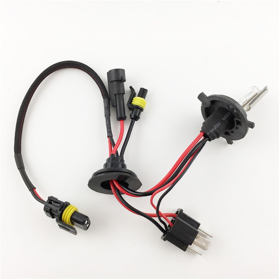 2 uds coche Xenon bombilla HID H4-2 H4 escondió y la bombilla halógena H4/H H4/L 6000K 8000K 35W HID luz bombilla de la lámpara de la linterna del coche de reemplazo
