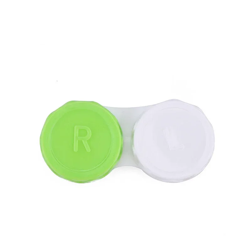 1 PCS Gläser Kosmetische Kontaktlinsen Box Kontaktlinsen Fall für Augen Reise Kit Halter Container Reise Zubehör: green