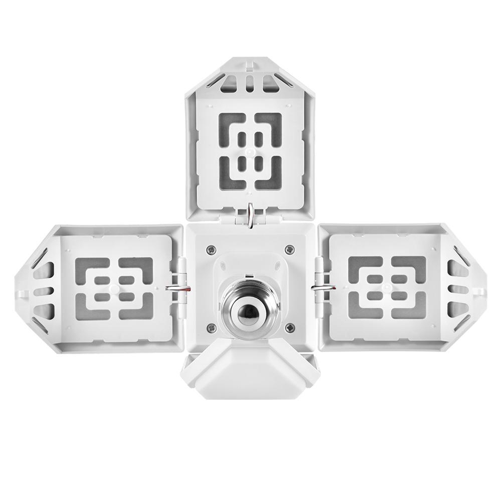 40w Square LED Garage Lamp E27 Deformation Industrial Light Folding Ceiling Fan Light For Warehouse Work Shop Home Lighting