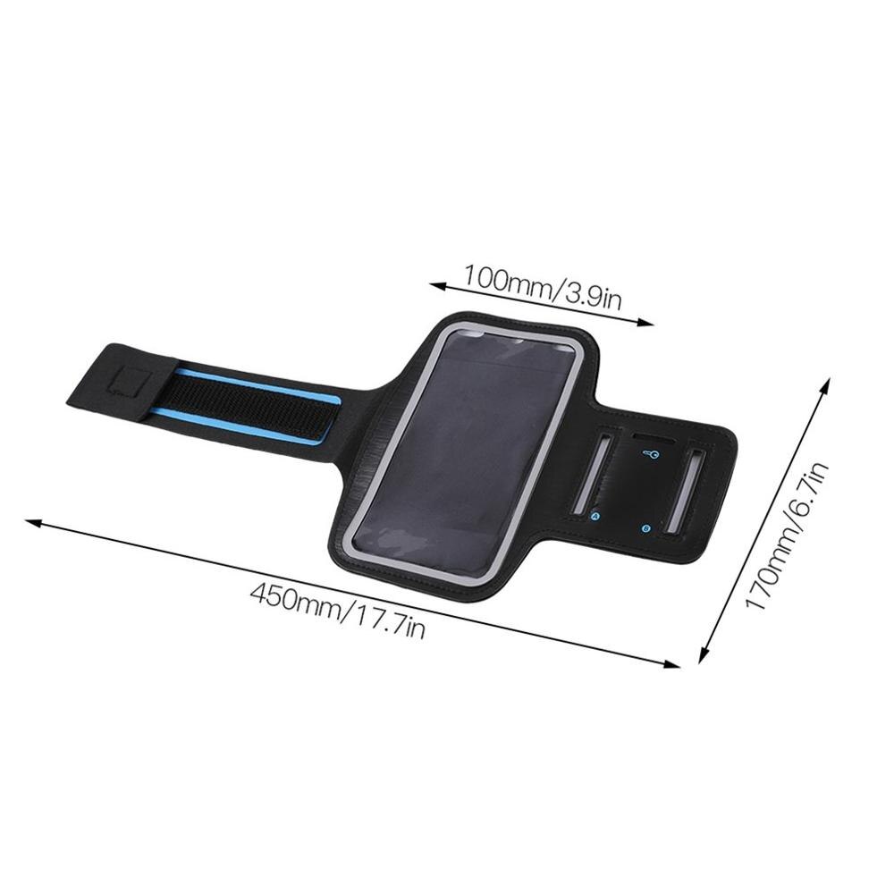 Vandtæt løbende jogging sport neopren armbånd cover cover holder med reflekterende stribe til iphone 6 plus