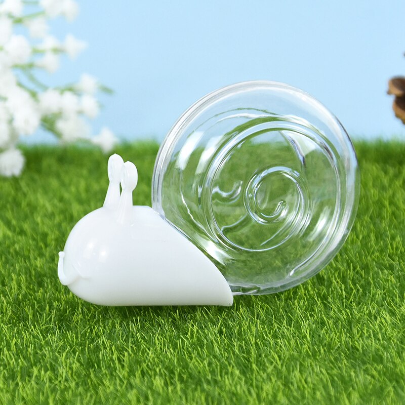 Boîte à bonbons en forme d&#39;escargot, 5 pièces, petites boîtes pour mariage, emballage pour fête d&#39;anniversaire, Festival, décoration de réception pour bébé: H01-white