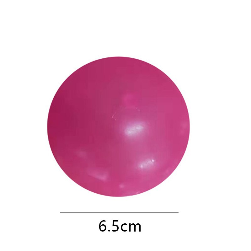 65mm Anti Stress Sticky Ball Squishy Glowing Globbles Fidget Toys Ceiling Ball Pit Glow Sticky Wall Balls Sensory Toys for Kids: 1PC Red 6.5cm