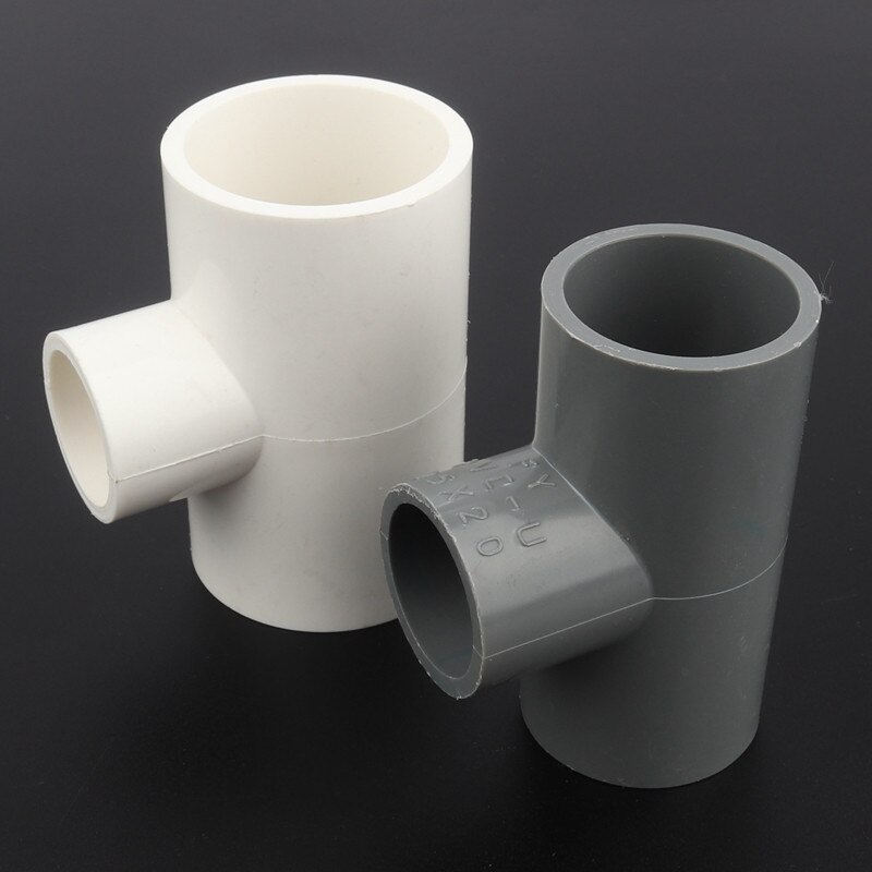 3pcs 25 32mm To 25 20mm PVC Reducing Tee Joints Micro Irrigation Garden Water Connectors Aquarium Fish Tank Bathroom Tube Joint