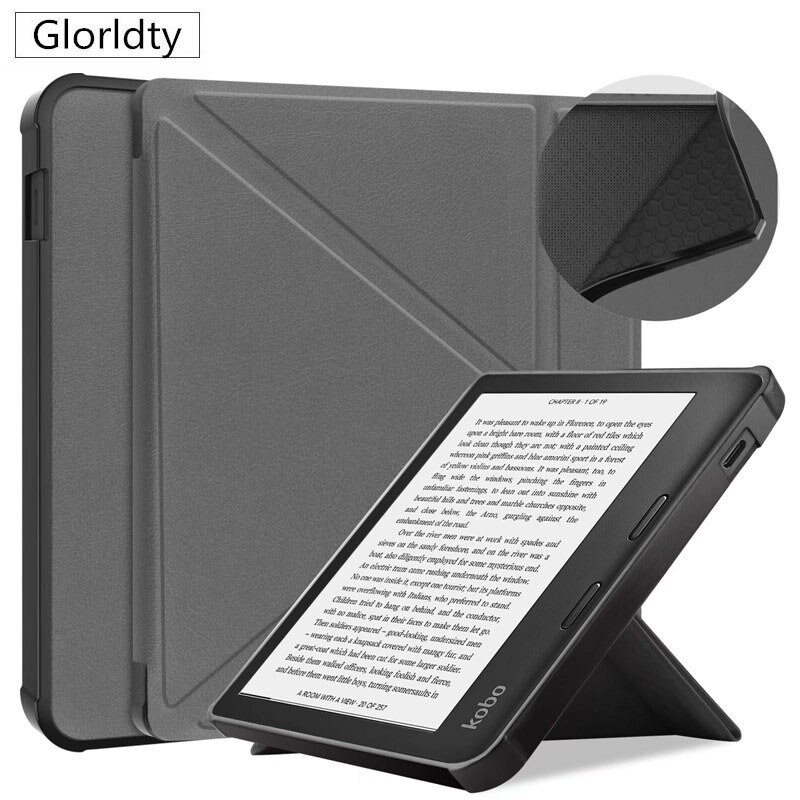 robić Kobo Libra 2 przypadku, automatyczne uśpienie/budzić magnetyczny sprytny pokrywa robić Kobo szałwia przypadku: szary / kobo sage 2021