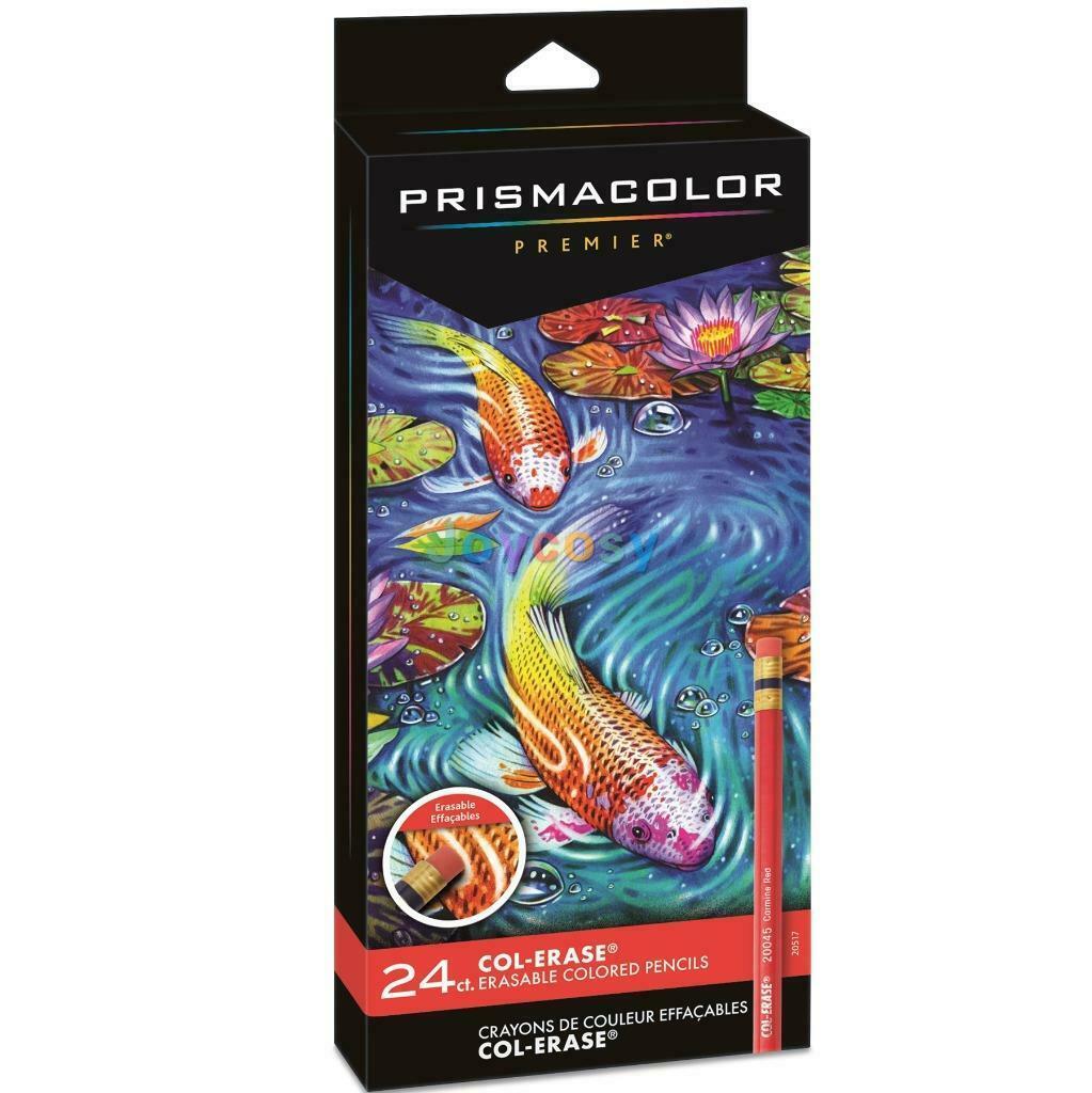 72 150 Prismacolor Artist Color Pencils Set Soft Core Colored Pencil Colores Profesionales Crayon De Couleur School Art Supplies: 24 erasable