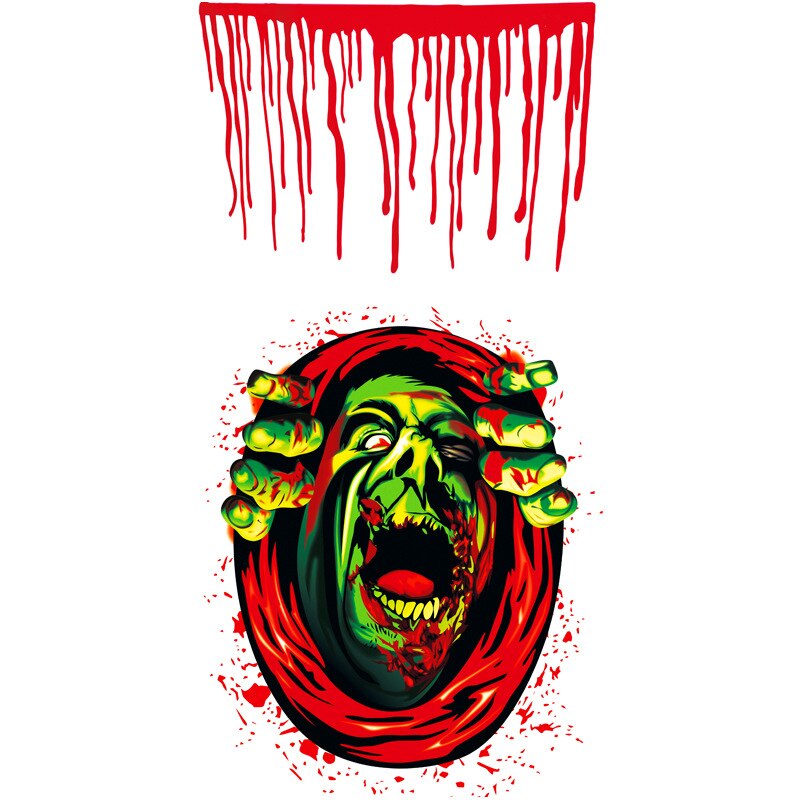 Closestool Sticker Personality Terror Style Sticker For Bathroom Decoration Home Decor Funny Closestool Sticker: E