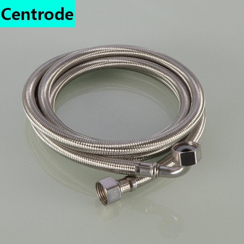 Unilateral articulated elbow 304 stainless steel braided hose water heater toilet angle valve faucet cold water inlet pipe