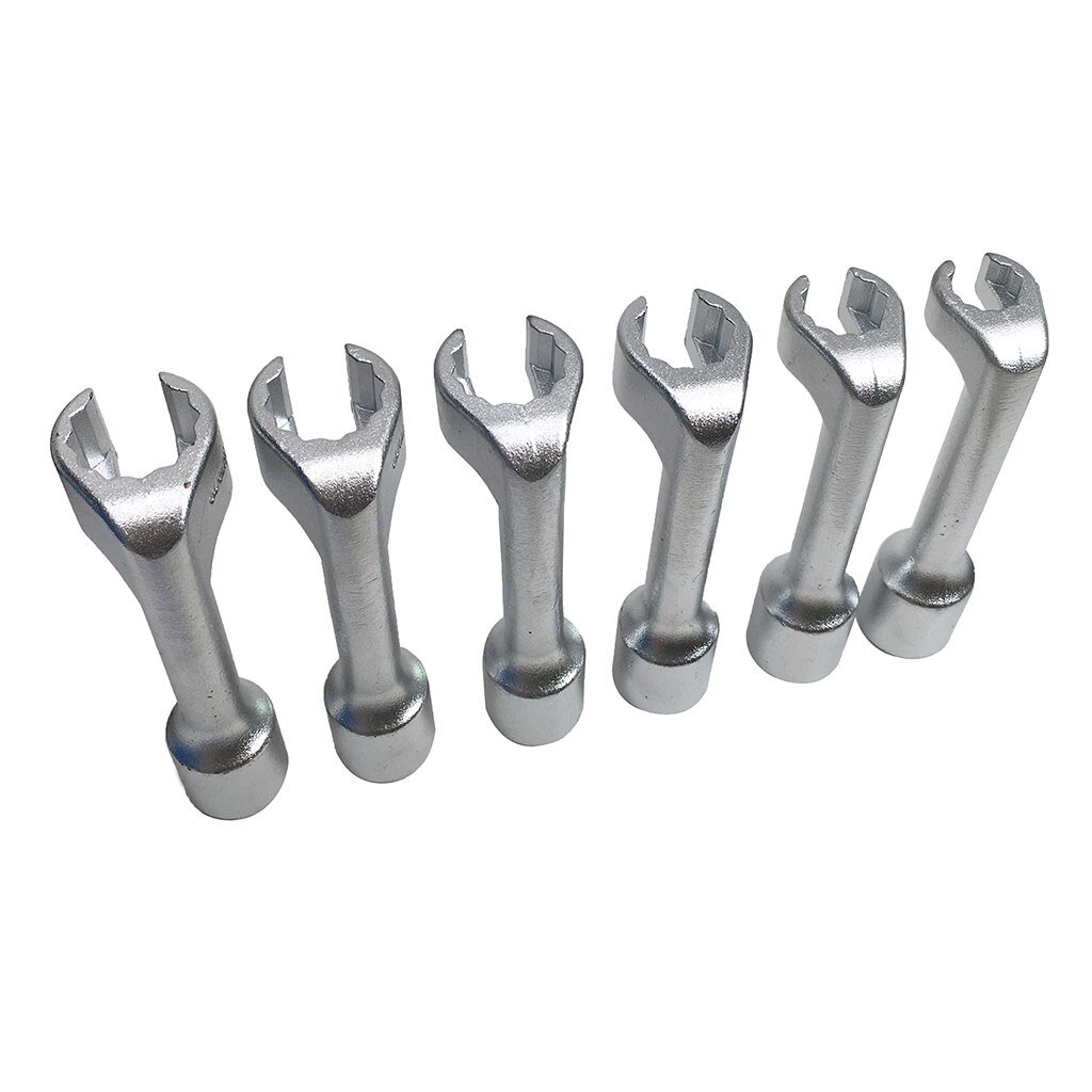 6pc L-shaped socket wrench set nut driver 8-19mm metric 6 point hex