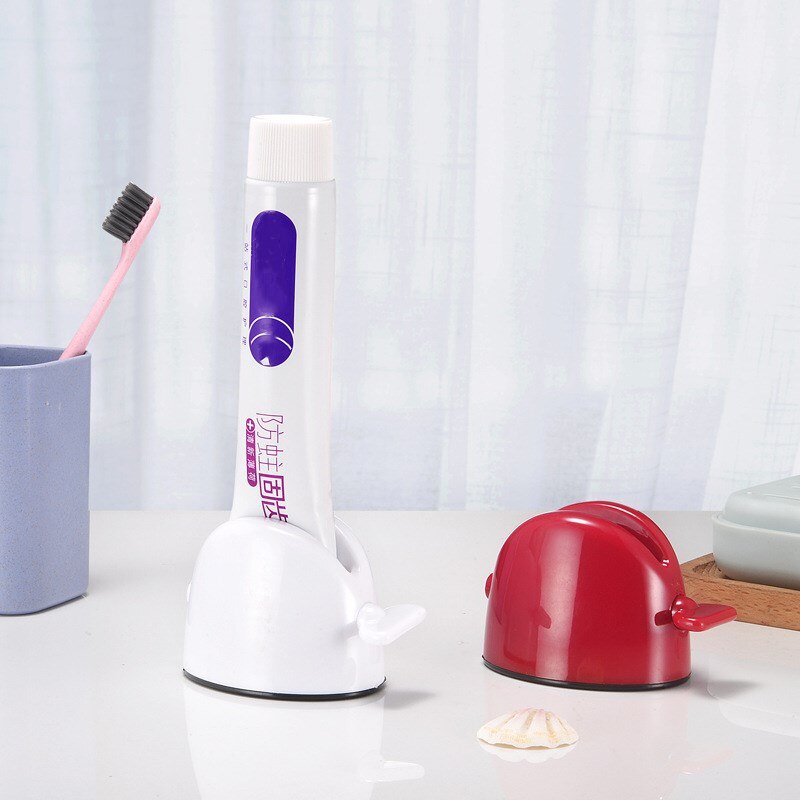 1Pc 2 Colors Home Plastic Toothpaste Tube Squeezer Easy Dispenser Rolling Holder Bathroom Supply Tooth Cleaning Accessories