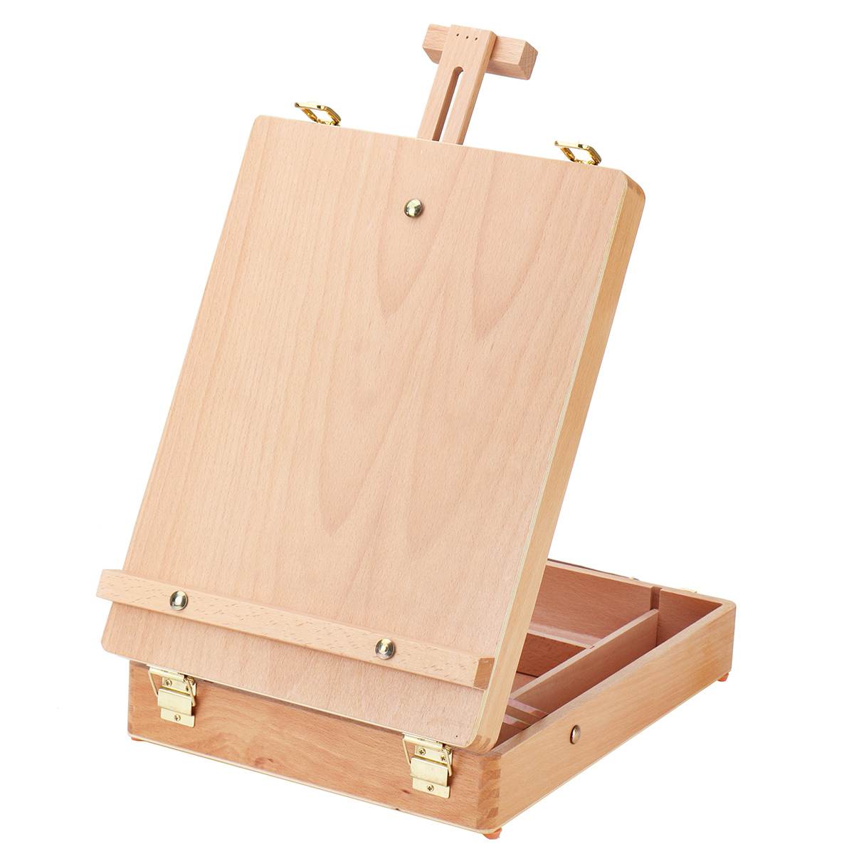 Kunstenaar Schildersezel Art Tekening Verf Supply Houten Tafel Intrekbare Box Board Desktop Koffer Schilderen Hardware Art Supplies