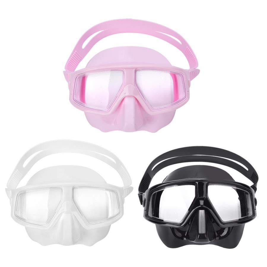 Free Diving Mask Resin Lens Anti-Fog 180 degree View Low Volume Scuba Diving Mask Goggles Snorkeling Dive Glasses
