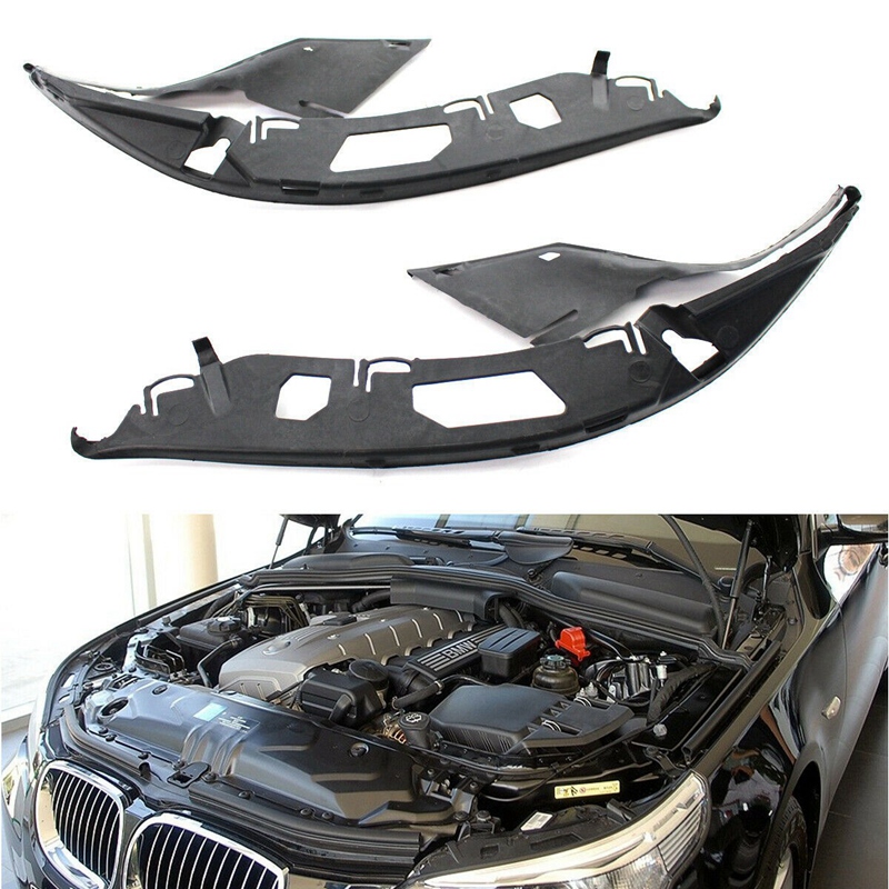Junta de sellado de la cubierta de la lente del faro superior L + R para BMW E60 5-Series 2004 63126934511 63126934512, 1 par