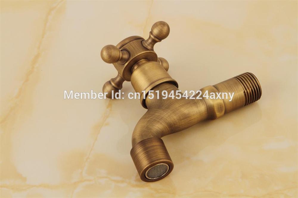Gizero Laundry Retro Style Antique Bronze Finish Washing Machine Faucet Cold Water Tap Wall Mount Tap GI98