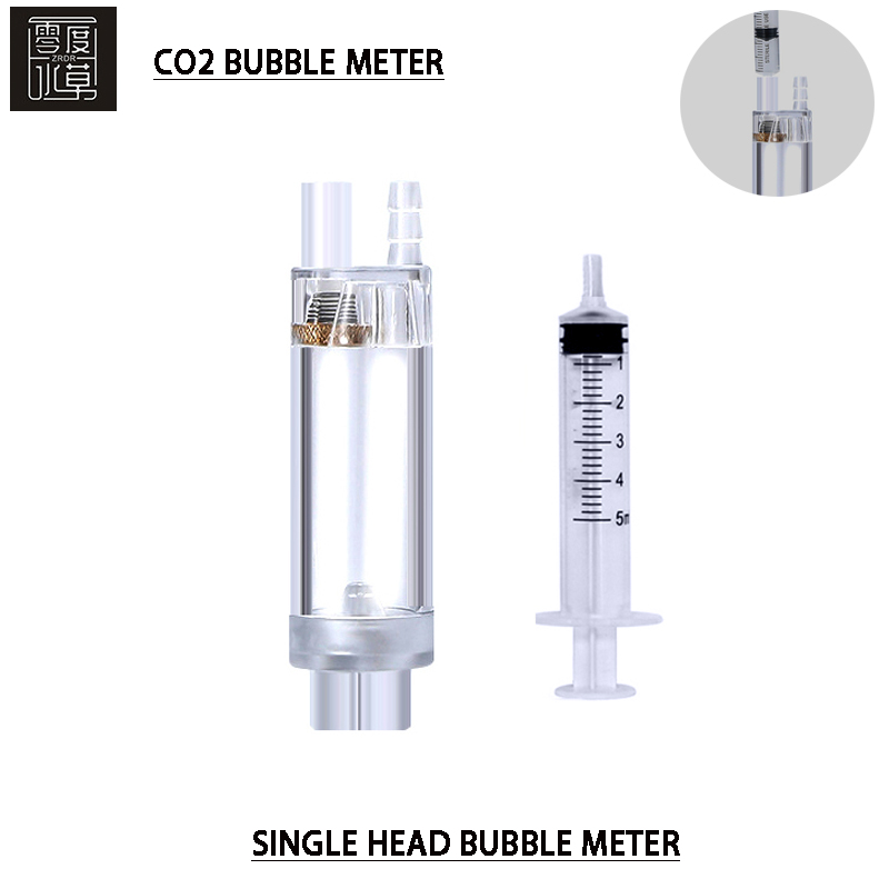 Aquarium CO2 Bubble Counter Watergevulde verzegelde bubble recorder Aquarium CO2-generator Accessoires voor drukreduceerklep