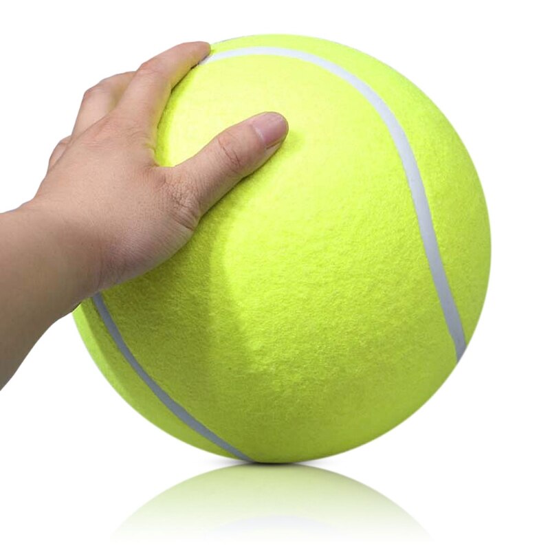 Pelota tenis gigante para mascotas, juguete de firma JUMBO, bola de tenis grande, 24 CM,
