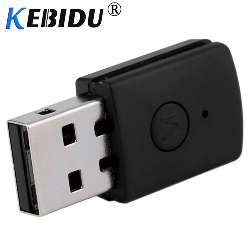 Kebidumei-Adaptador USB para auriculares PS4, Dongle con Bluetooth 3,5, 4,0mm, EDR, rendimiento estable