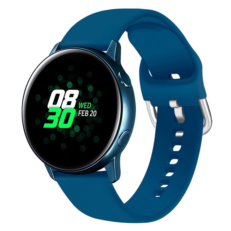 Rem til samsung galaxy watch active 2 40/44mm gear sport armbånd urrem 20mm urrem samsung active 2 3 42mm band