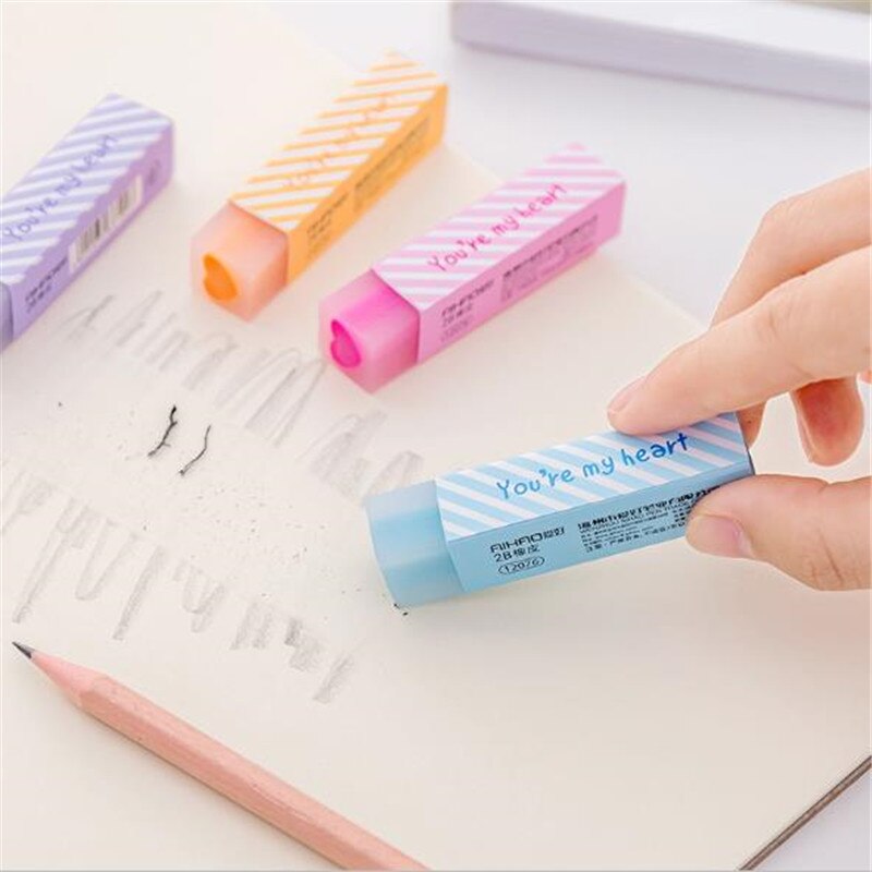 1Pcs Gum Potlood Tekening Gereedschap Schoolbenodigdheden Kids School Items Gummen Voor Kinderen Rubber Leuke Gum Potlood Sa