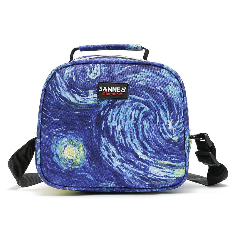 SANNE 5L Tragbare Multifunktions Kühltasche Isoliert Eis Box Thermo Kühltasche für Kinder Thermische Lebensmittel Picknick Tasche für frauen: Blue