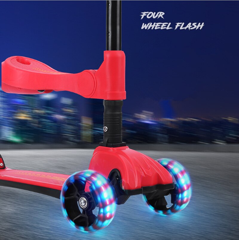Hoverboard E Skate Elettrici per I Bambini Musica Spray 3 Ruota T-bar Regolabile Equitazione Calcio Hoverboard E Skate Elettrici Pieghevole di Musica di Bluetooth LED DELL'UNITÀ di elaborazione Lampeggiante
