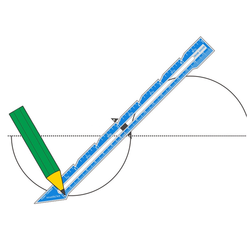 Sewing Gauge Sewing Seam Ruler Measuring Gauge Patchwork Quilting Tailor Sizer Helper Tools