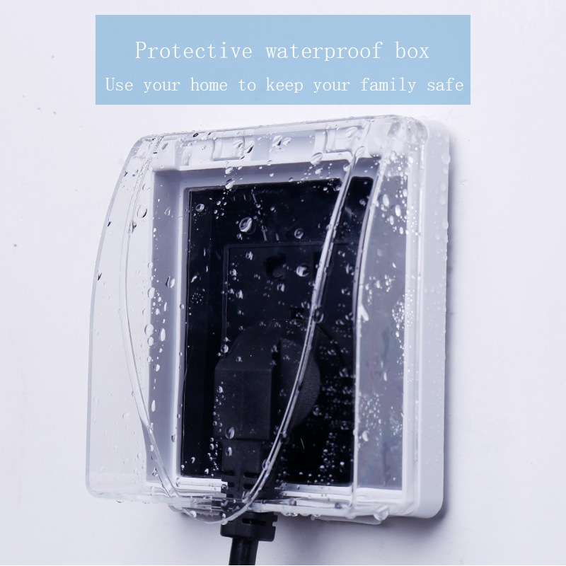 Badkamer Socket Cover - Waterdichte Plakbeschermhoes - Universele Schakelaar Spatwaterdicht