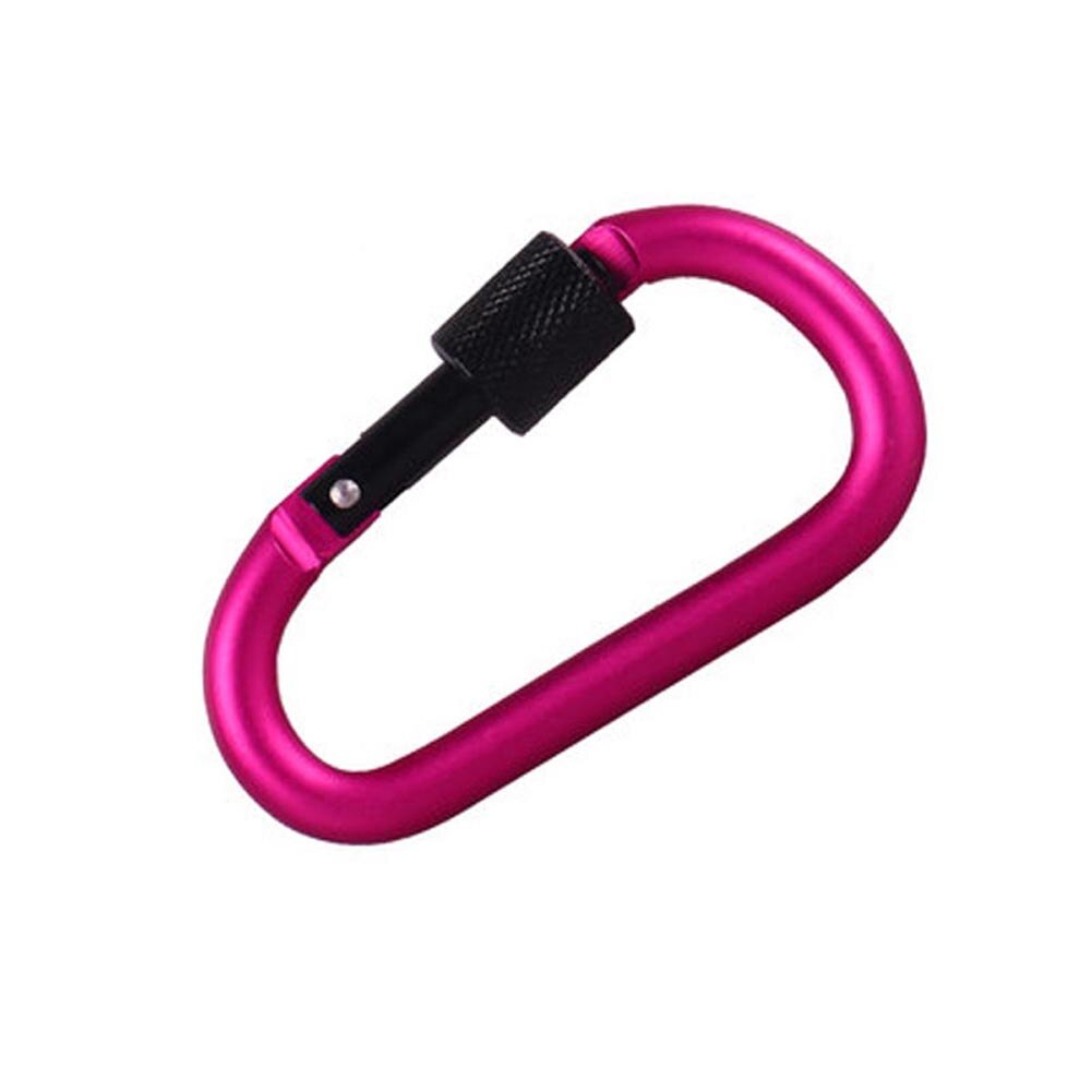 Aluminium veersleutel karabijnhaken clip draaguitrusting slot gesp sleutelhangers haak outdoor kampeeruitrusting ed: Roos