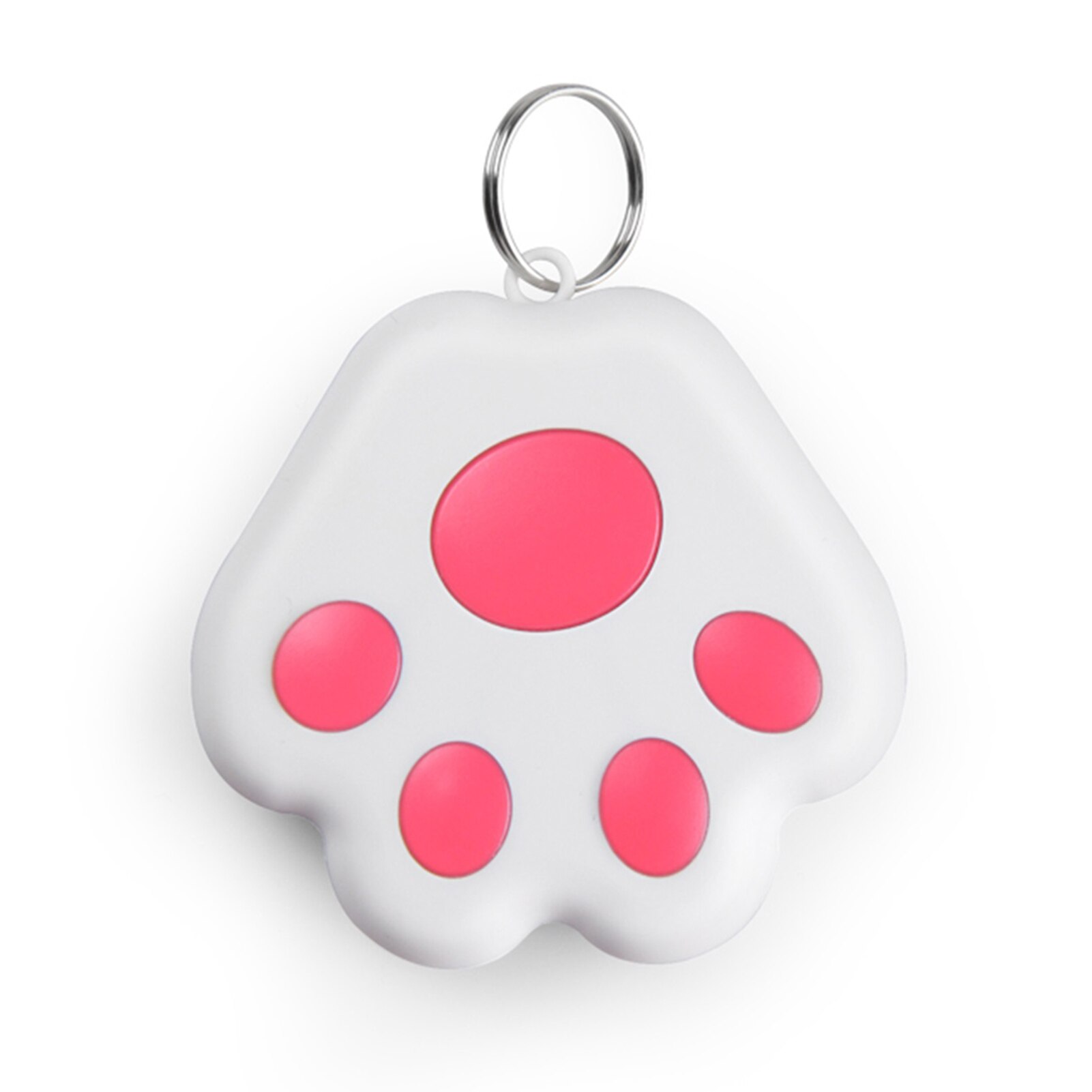 Bluetooth anti-lost device, mobile phone two-way alarm reminder, dog paw tracking, selfie finder, Bluetooth locator: Pink