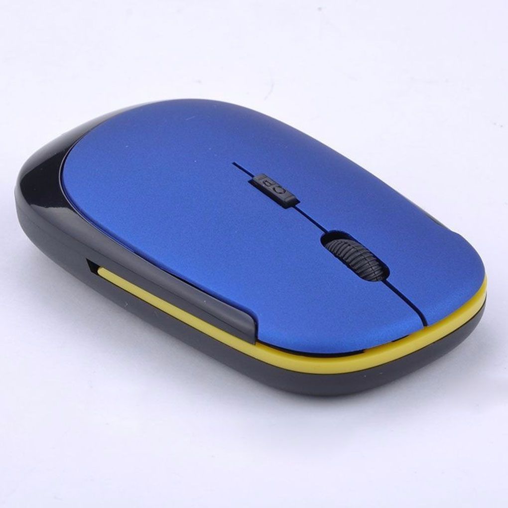5 Colors Ultra Thin Wirelss Mouse 1600DPI 4 Buttons 2.4G Optical Mouse Portable Home Office Wireless Mice for PC Computer Laptop: E