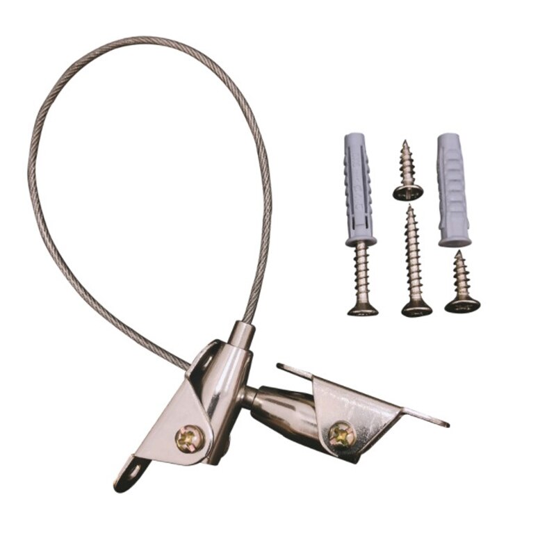 1 set Safety Anti-Tip Adjustable Straps Wire Fixing Flat Wall Strap Prevention Furniture Wall Strap Prevention Device