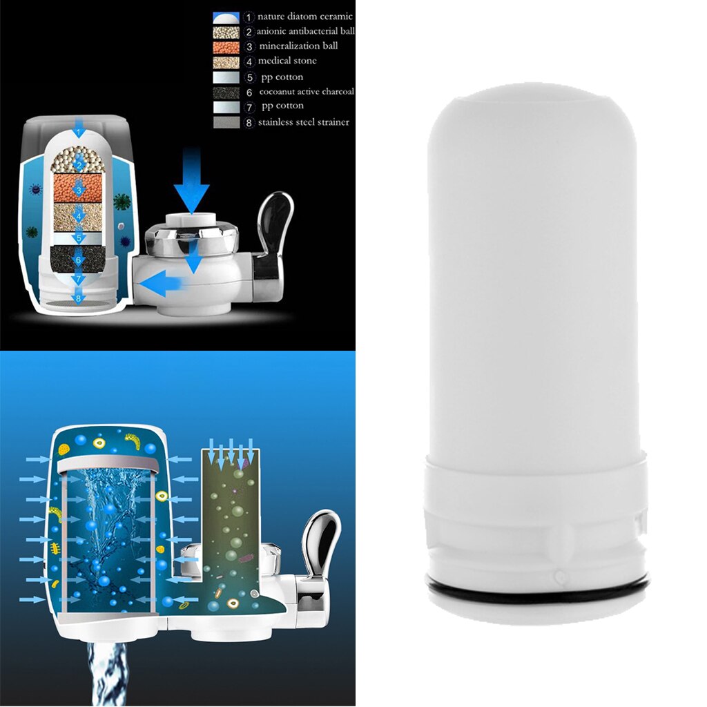 Tap Water Purifier Cartridge Ceramic Kitchen Water Filter Cartridge Replace