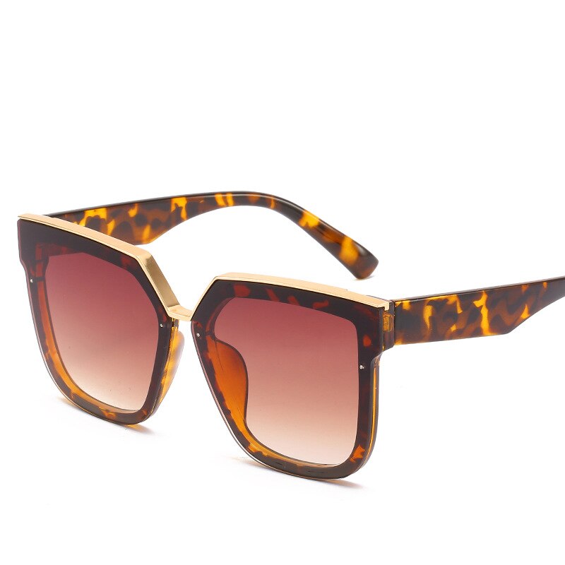 Hipster mærke briller gyldent dekorativt metal stel herre solbriller kvinders skyggeglas occident solbriller: Orange
