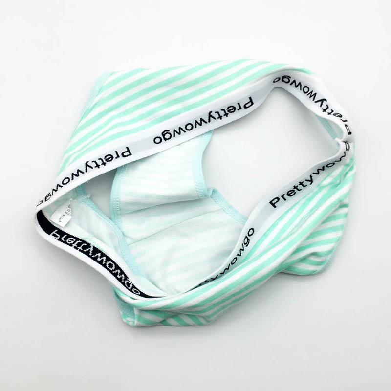 Moonflame 5 Pcs/lots Women's Striped Cotton Briefs Panties M L XL 8625