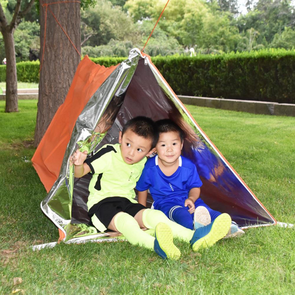 Tente d'isolation thermique multicouche, couverture de Camping non tissée aluminisée pour l'extérieur