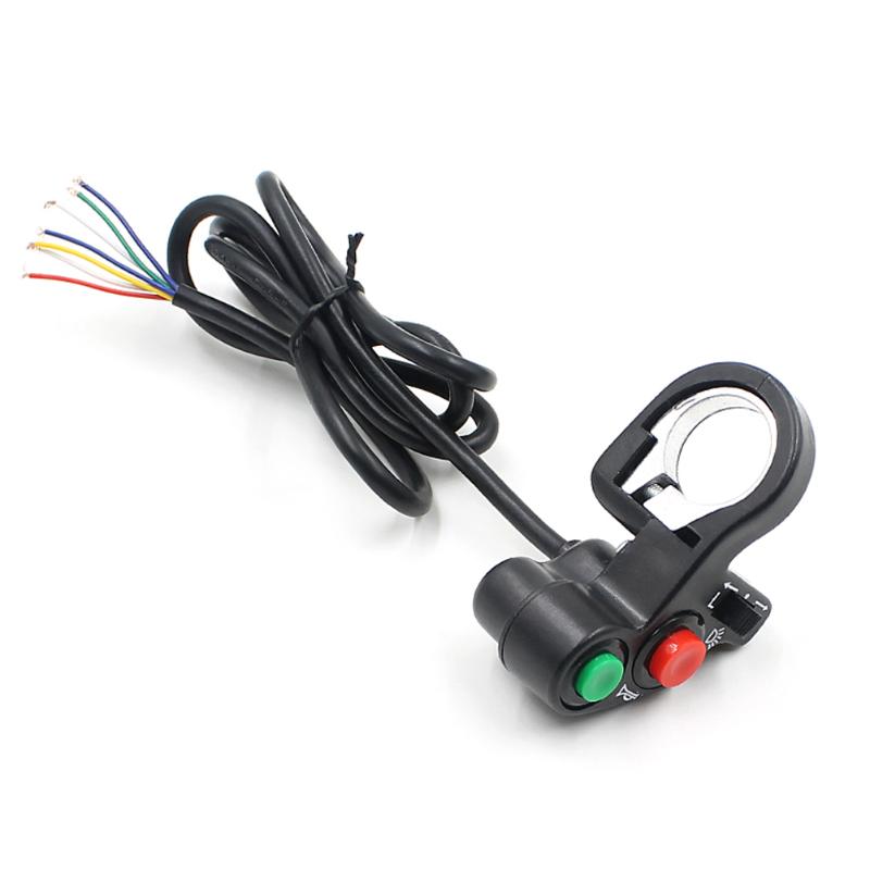 Motorfiets Elektrische Fiets/Scooter Licht Richtingaanwijzer & Claxon Op/Off Knop W/Rood Groen Knoppen 22 Mm Dia Stuur