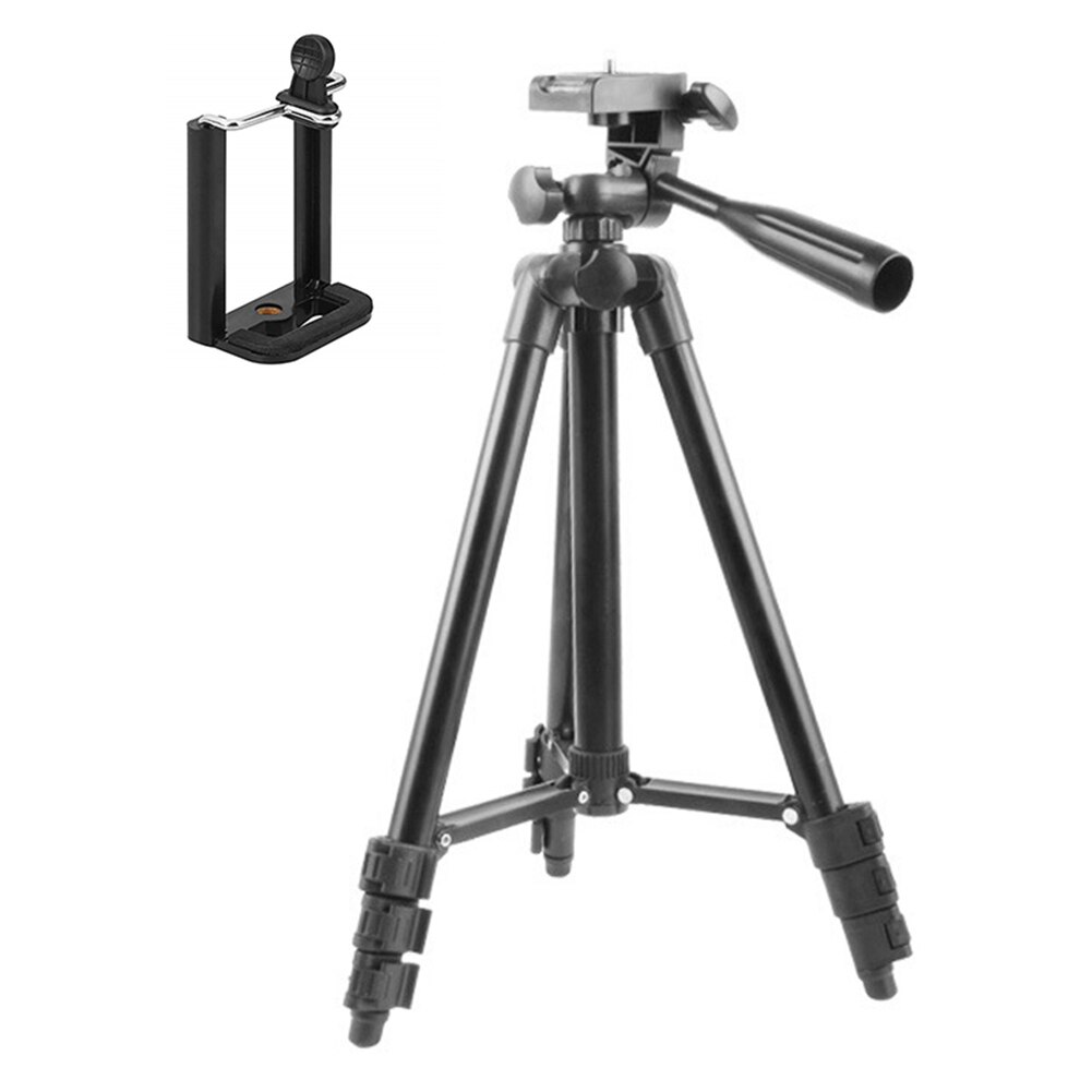 Auminum Camera Tripod Stand Light Weight Adjustable Cell Phone Tripod GDeals