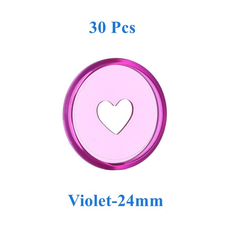 30/50/100 stk happy planner disc til notesbøger/planlæggere 24mm geléfarvede løsblade svampebindsbind scrapbogsbinderinge