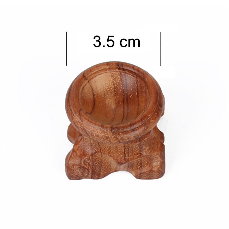 Wood Display Stand Base For Crystal Ball Sphere Home Office Desktop Decoration MU: 3.5cm