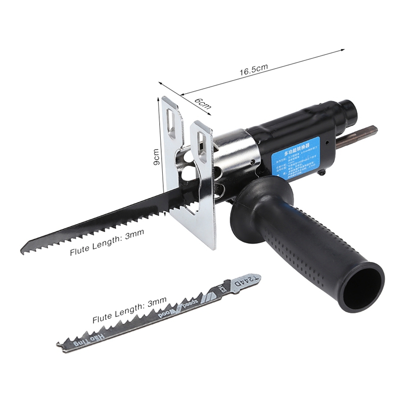 Reciprocating Saws Attachment Electric Drill Modified Electric Saws Converter Portable Woodworking Cutting Tool,Jig Saws