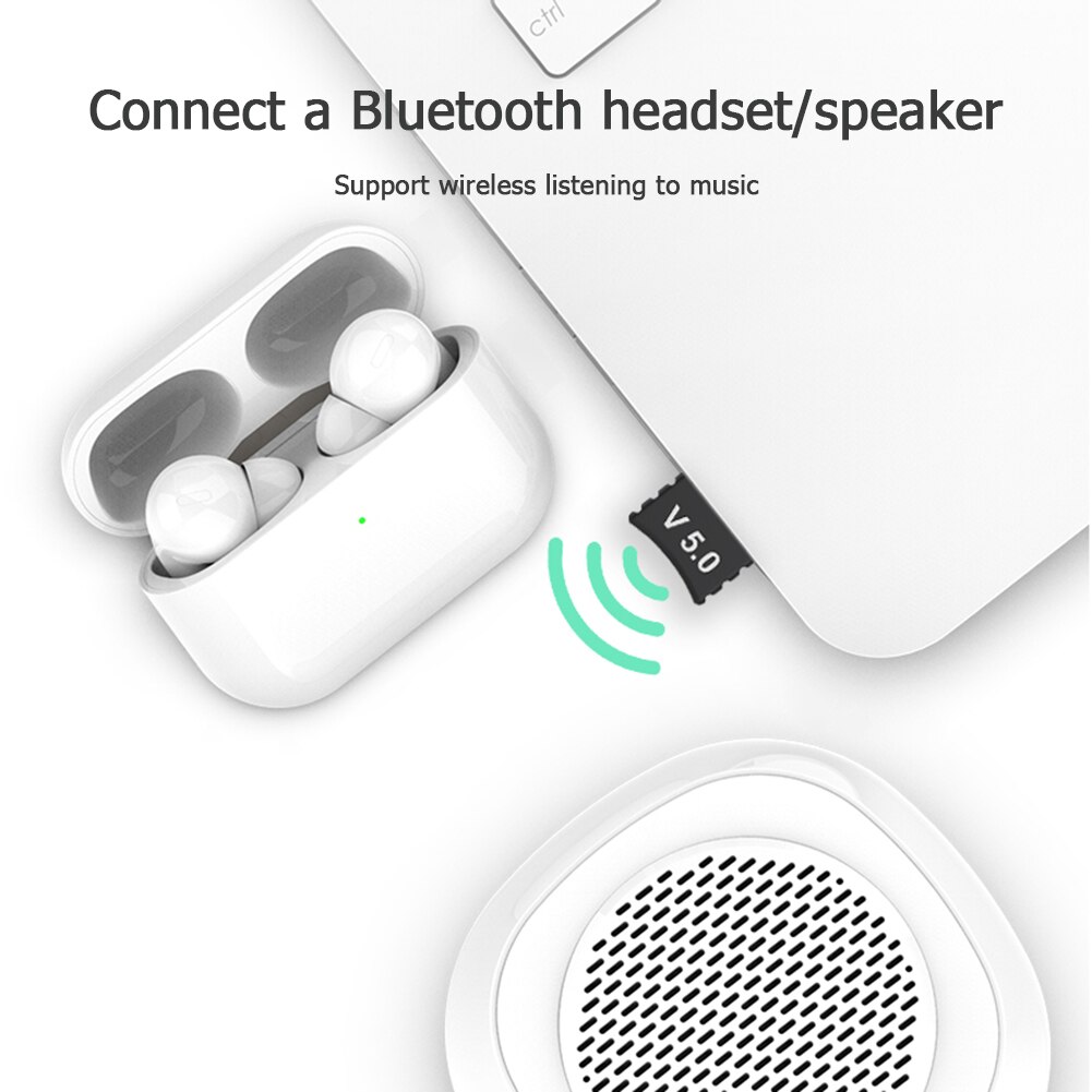 USB Bluetooth 5.0 Adapter Transmitter Bluetooth Receiver Audio Bluetooth Dongle Wireless USB Adapter for Computer PC Laptop c