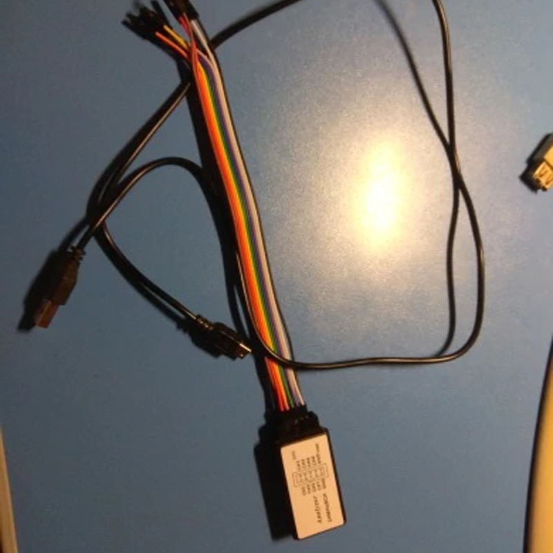 USB Logic Analyzer LA1002 Mini Portable USB 5MHz 24M 8 Channel Logic Analyzer Device Set with Cables Network Analyzing Tool