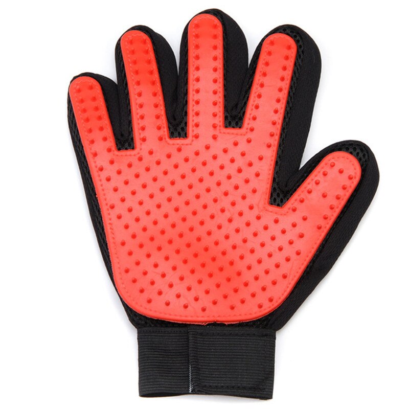Guante para el cuidado del pelo de gato, guante para quitar el pelo, peine de silicona, guantes para cepillar de manera suave y eficiente, para masaje de limpieza de mascotas y perros