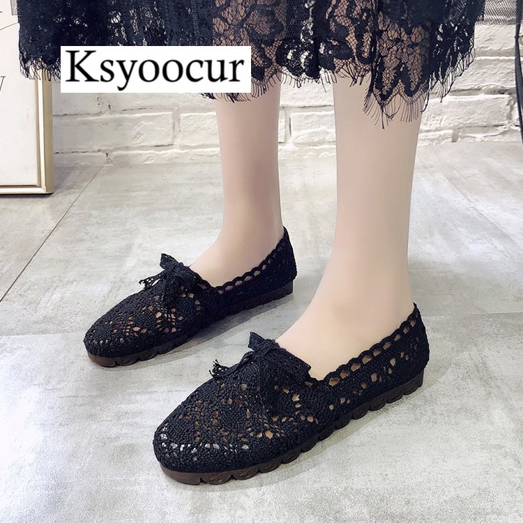 Brand Ksyoocur Ladies Flat Shoes Casual Women Shoes Comfortable Round Toe Flat Shoes Spring/summer Women Shoes X01