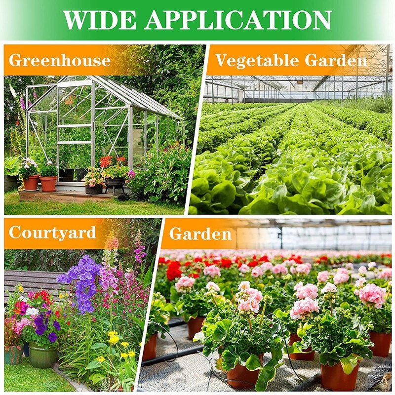 Drip Irrigation Fittings Kit 24 Pcs Drip Irrigation Barbed Connectors for Compatible Drip or Sprinkler Systems