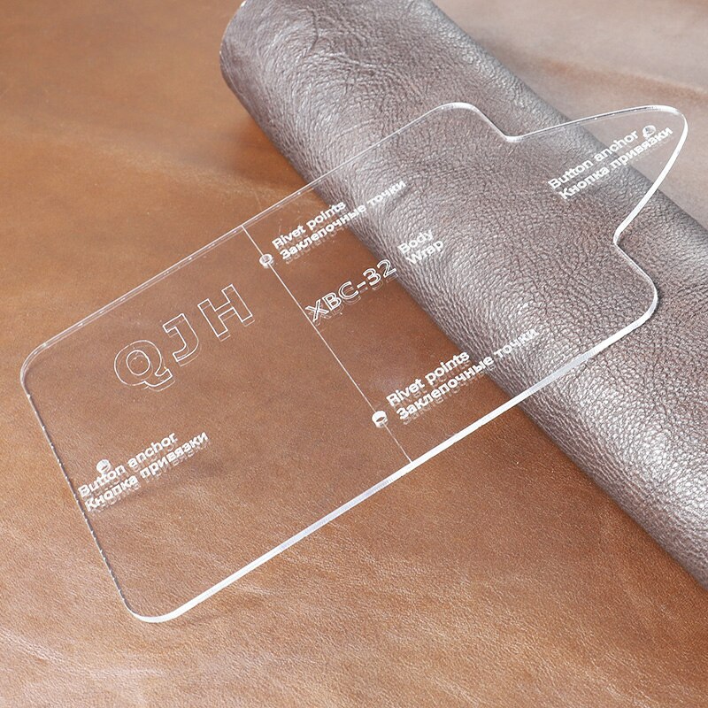 Personality Identification Card Bag Paper Pattern ID Card Cover Acrylic Template DIY Hand Sewing Craft Paper Pattern