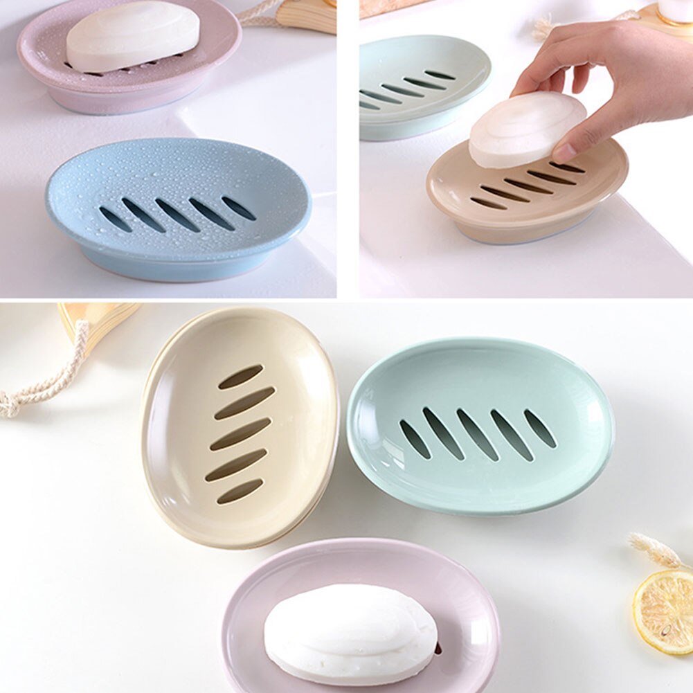 Double Lattice Soap Dish Box Case Holder Container Home bathroom soap holder